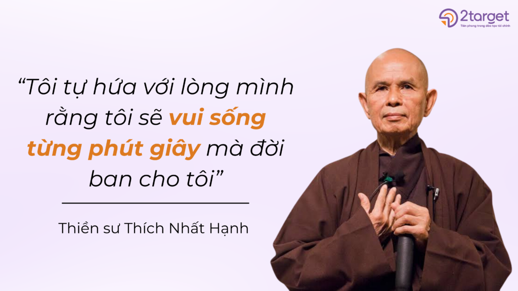 Thiền sư Thích Nhất Hạnh đã từng thẻ hiện quan điểm của mình về lối sống Yolo