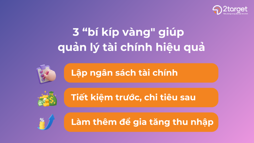 Nắm được 3 bí kíp dưới đây sẽ giúp sinh viên tự tin hơn trong việc quản lý tài chính cá nhân.