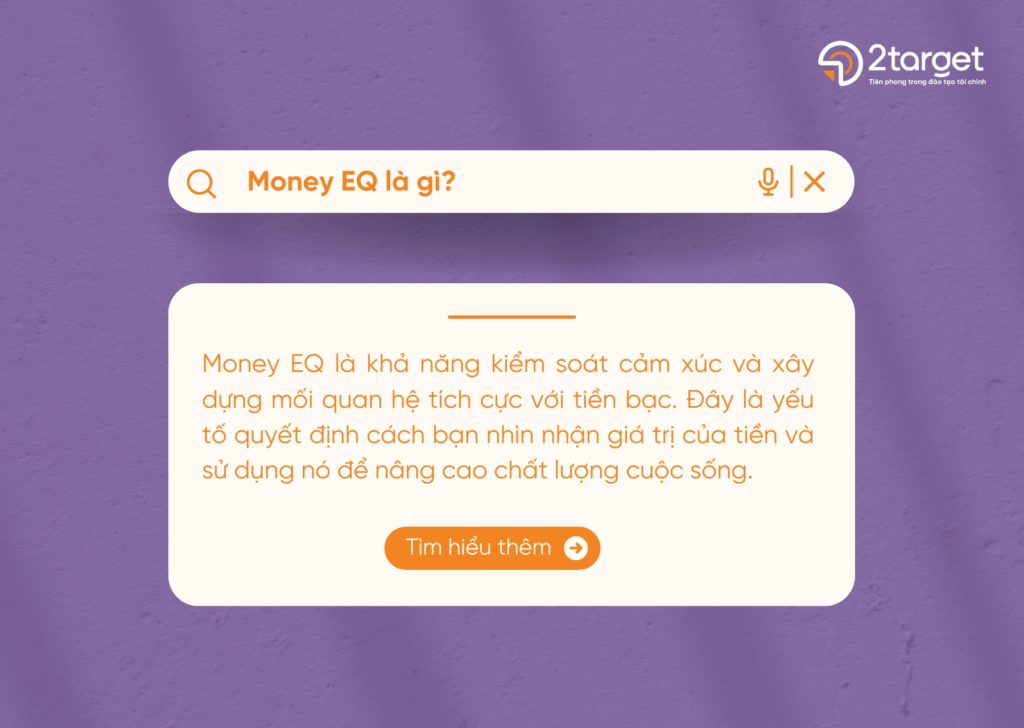Money EQ là khả năng hiểu và quản lý cảm xúc của bạn liên quan đến tiền bạc. Nó ảnh hưởng đến cách bạn kiếm, tiêu, tiết kiệm và đầu tư. 