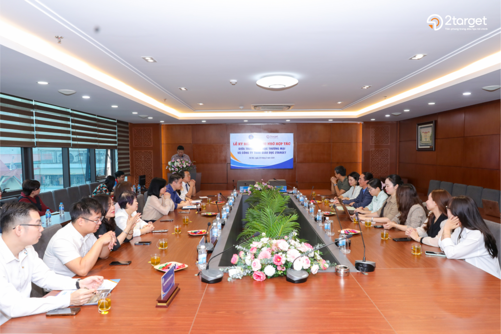 Sáng ngày 25/3/2025, trường Đại học Thương Mại và Công ty TNHH Giáo dục 2Target đã ký kết bản ghi nhớ hợp tác