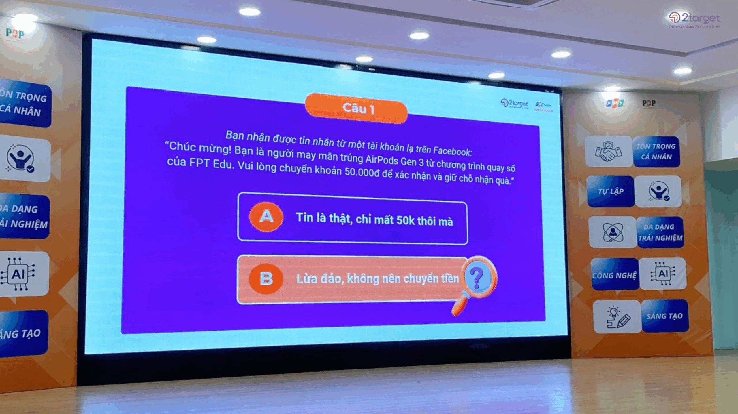 Minigame “Ai là nạn nhân” - Phân biệt tình huống lừa đảo tài chính thực tế