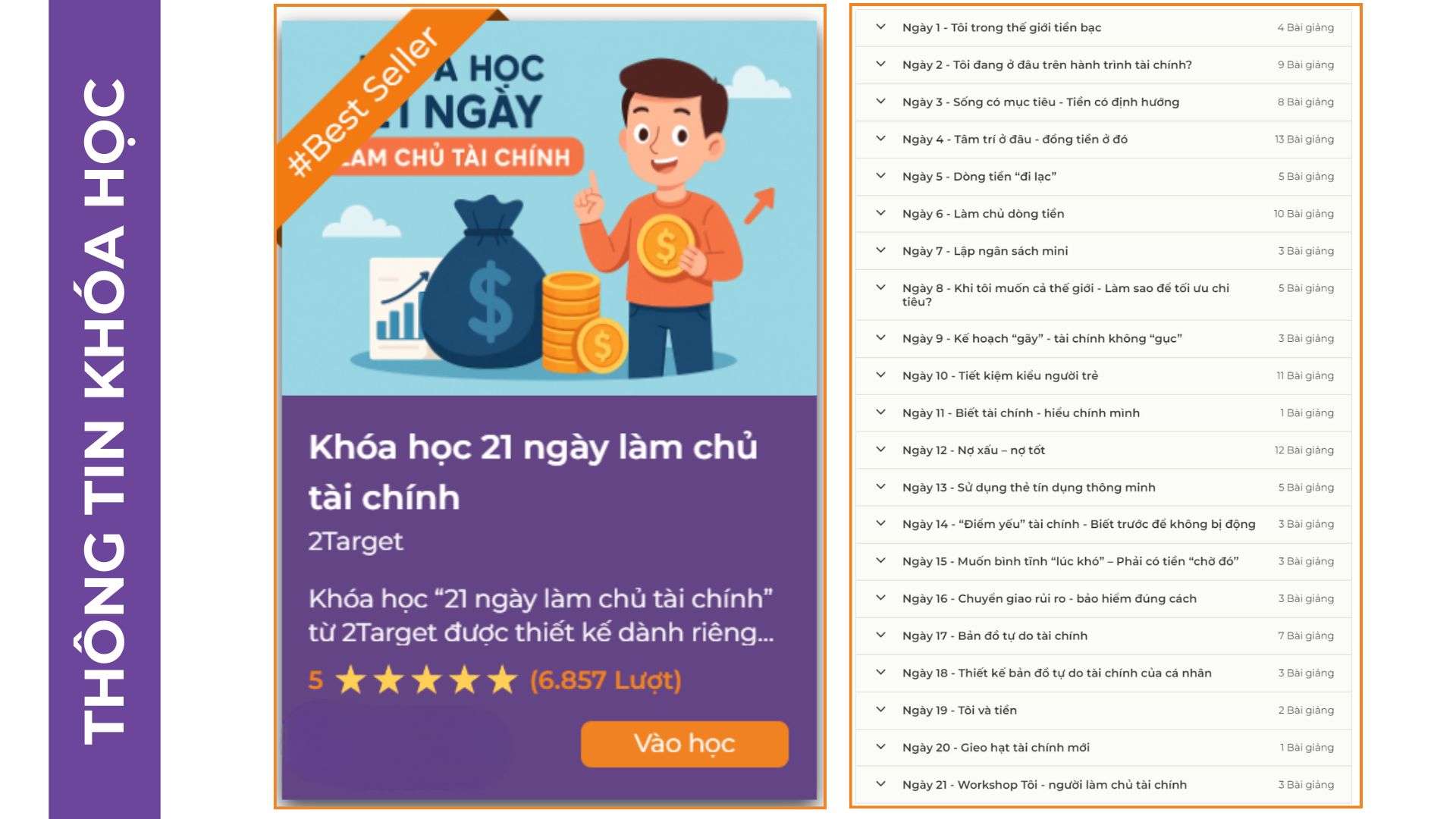 Khóa học 21 ngày làm chủ tài chính