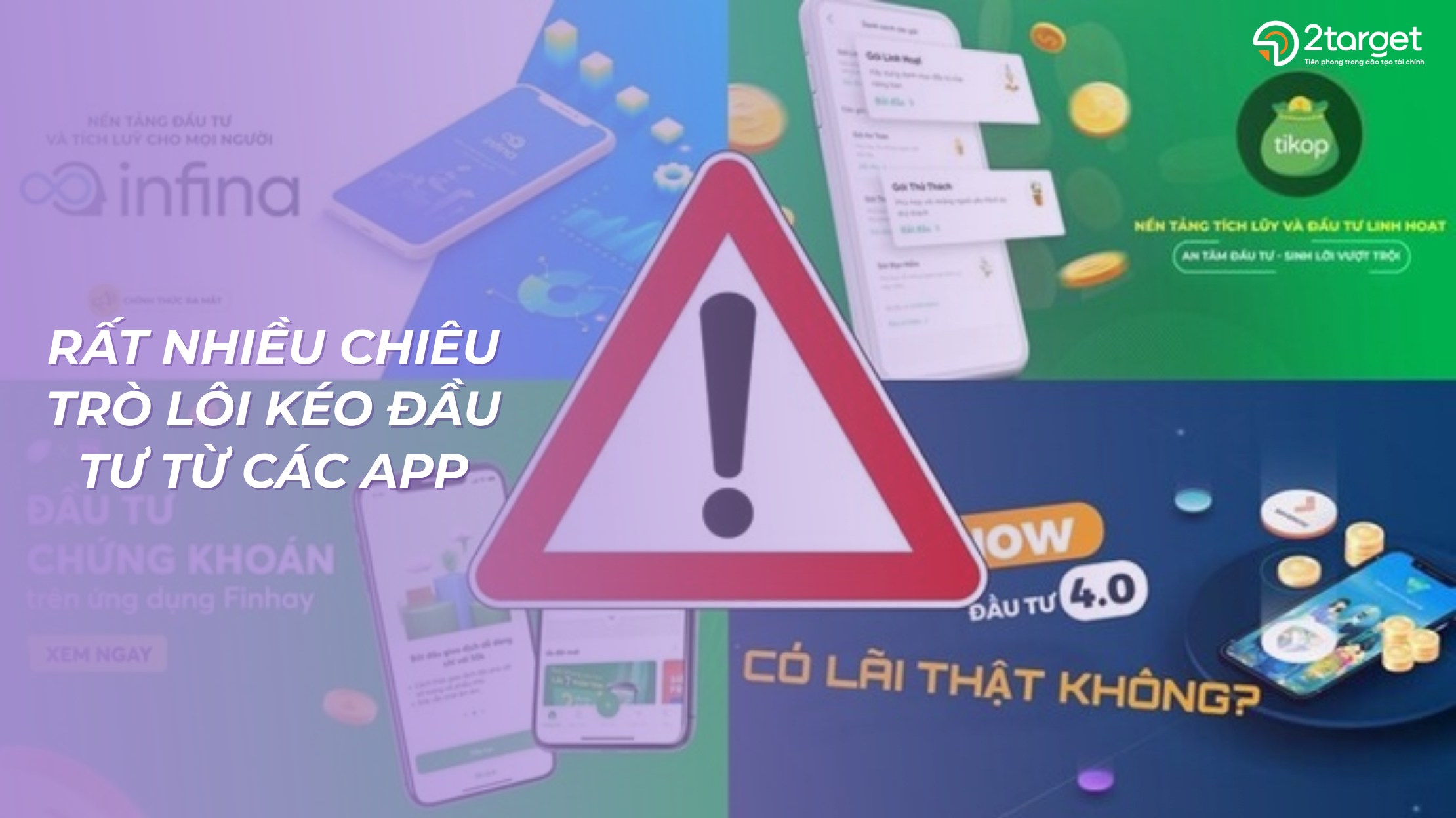 Có rất nhiều chiêu trò lôi kéo đầu tư từ các app