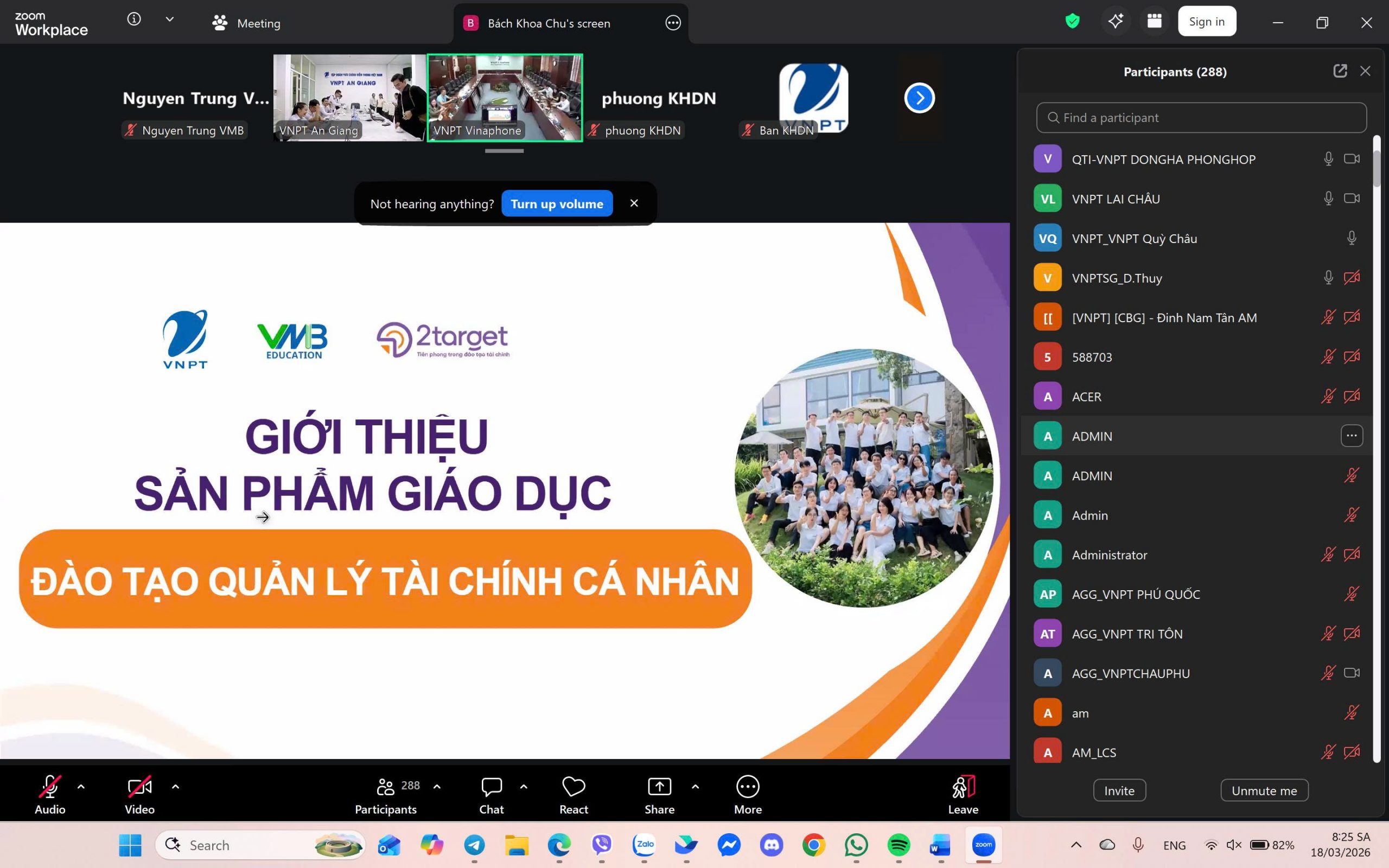 Buổi đào tạo thu hút sự tham gia của gần 700 cán bộ.