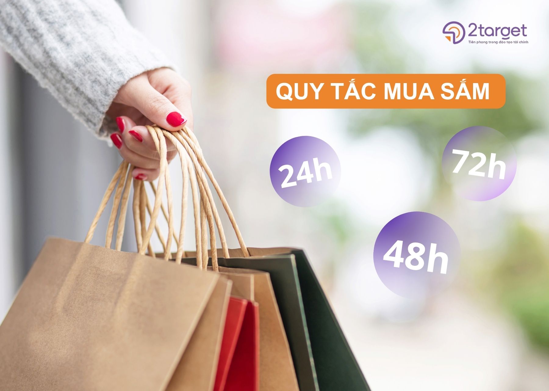 Áp dụng quy tắc mua sắm, tránh mua sắm theo cảm tính