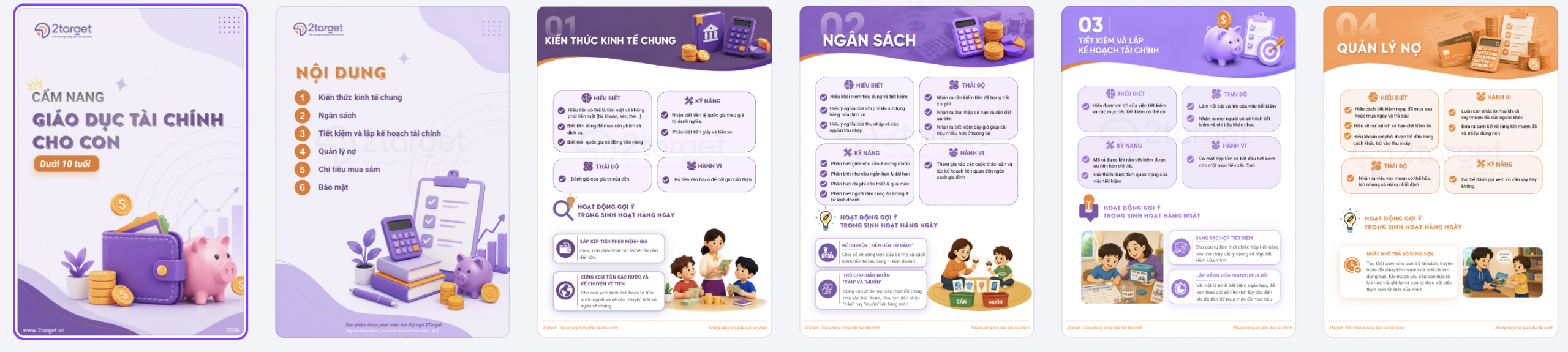 Minh hoạ "Cẩm nang giáo dục tài chính cho con theo độ tuổi"